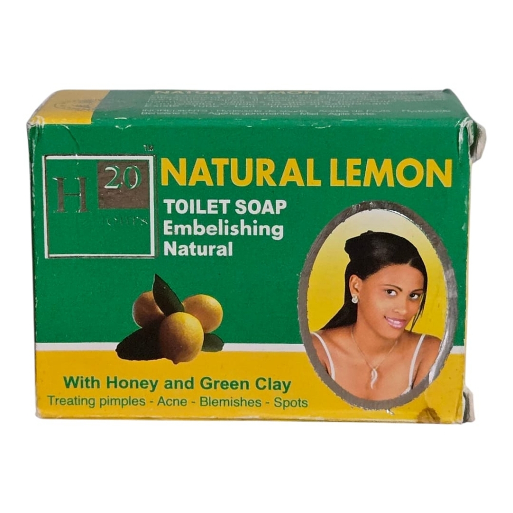 Natural Lemon Soap With Honey And Green Clay